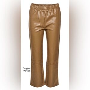 Culture Cumelissa Cropped Faux Leather Pants  NWT